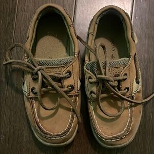 Sperry Tan Moccasin-Style Shoes with Nautical Design